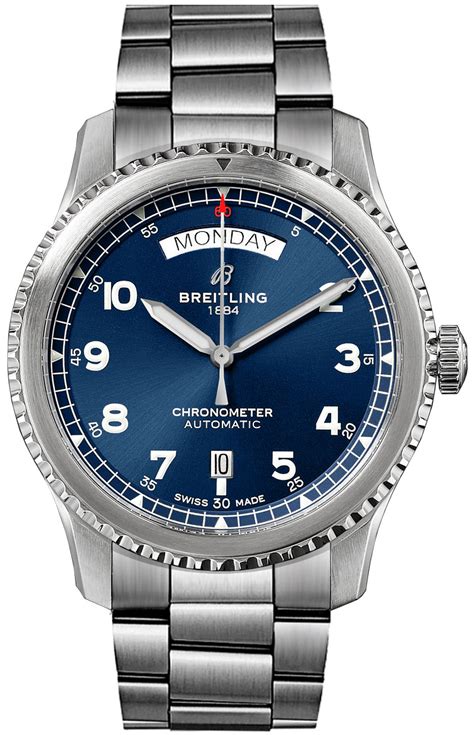 breitling aviator 8 blue|breitling aviator 8 day.